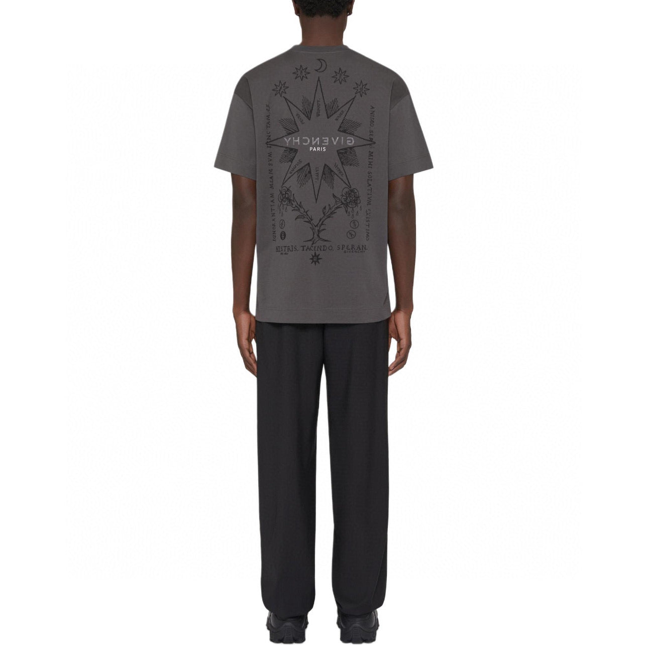 Short-sleeved T-shirt with Eight-Star Print&nbsp;