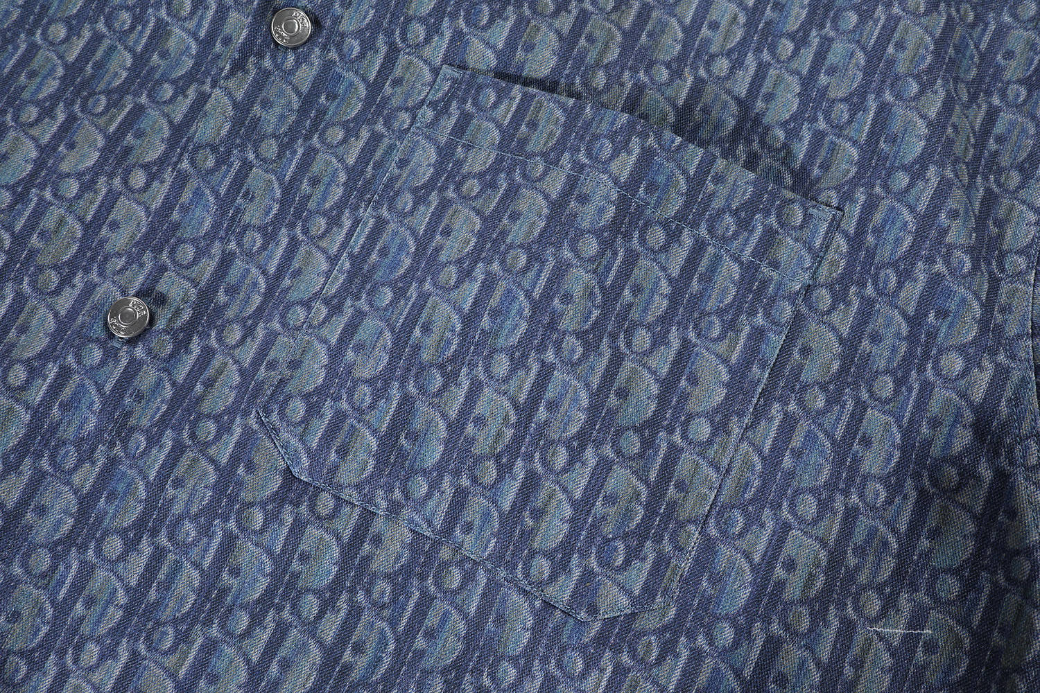 Cotton Twill Print Short Sleeve Shirt