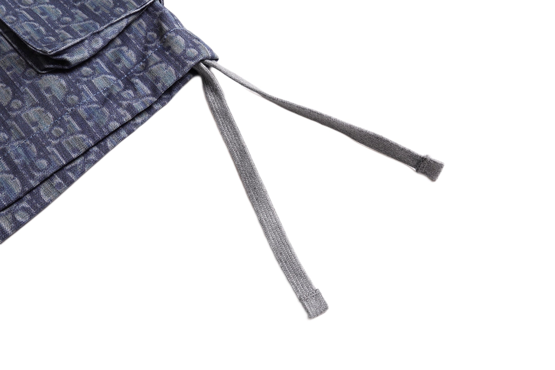 Allover Print Cotton Double Pocket Cargo Shorts