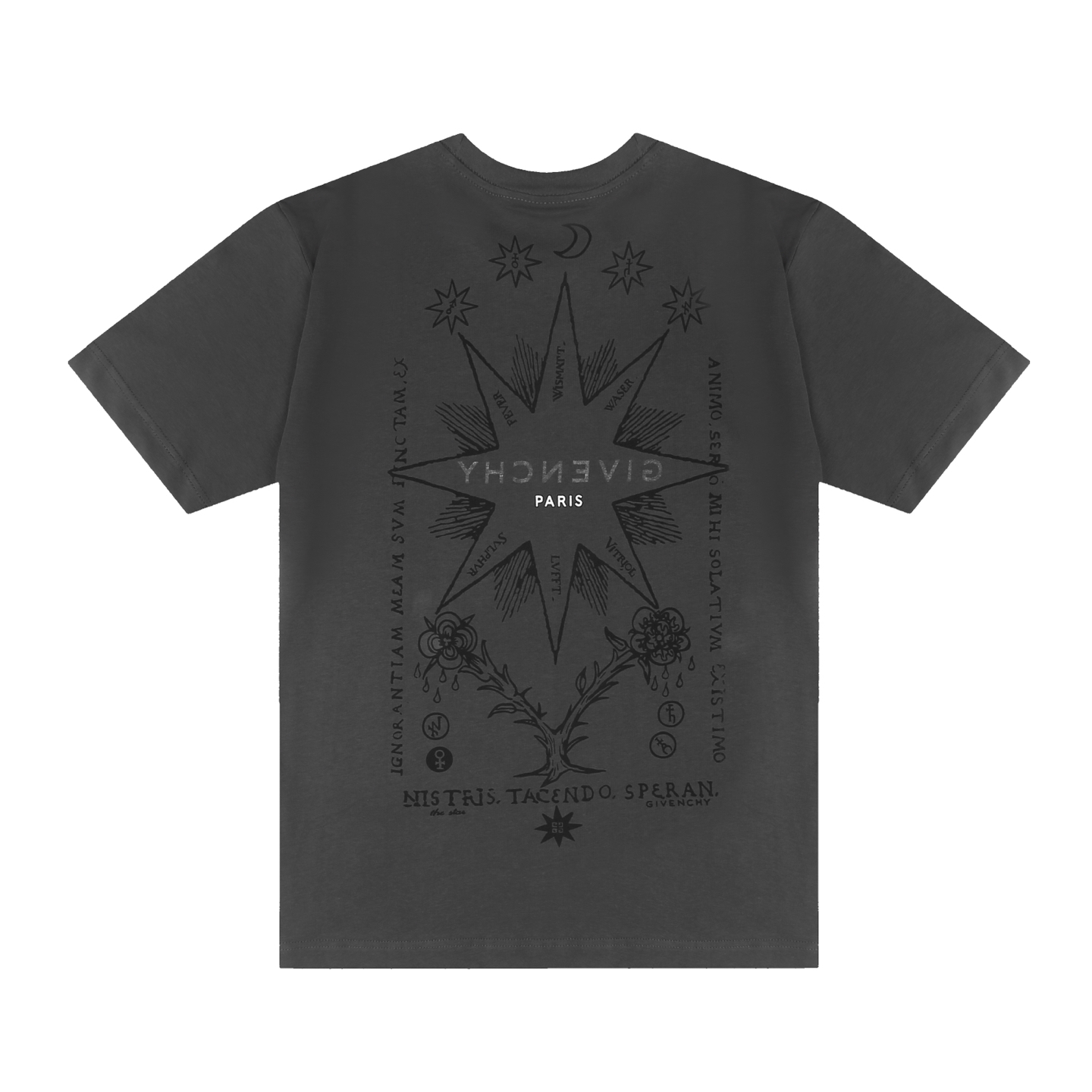Short-sleeved T-shirt with Eight-Star Print&nbsp;